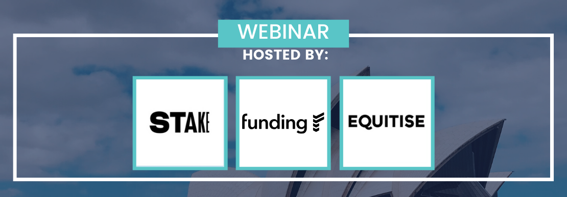 Funding, Stake and Equitise logos